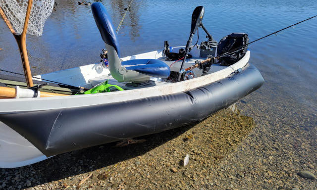 ​Boat showing removable sponsons for easy transport